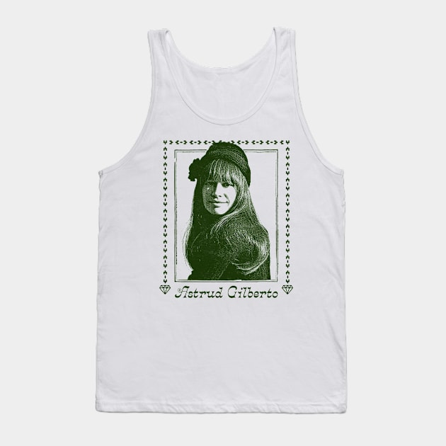 Astrud Gilberto -  Retro Original Fan Art Design Tank Top by DankFutura